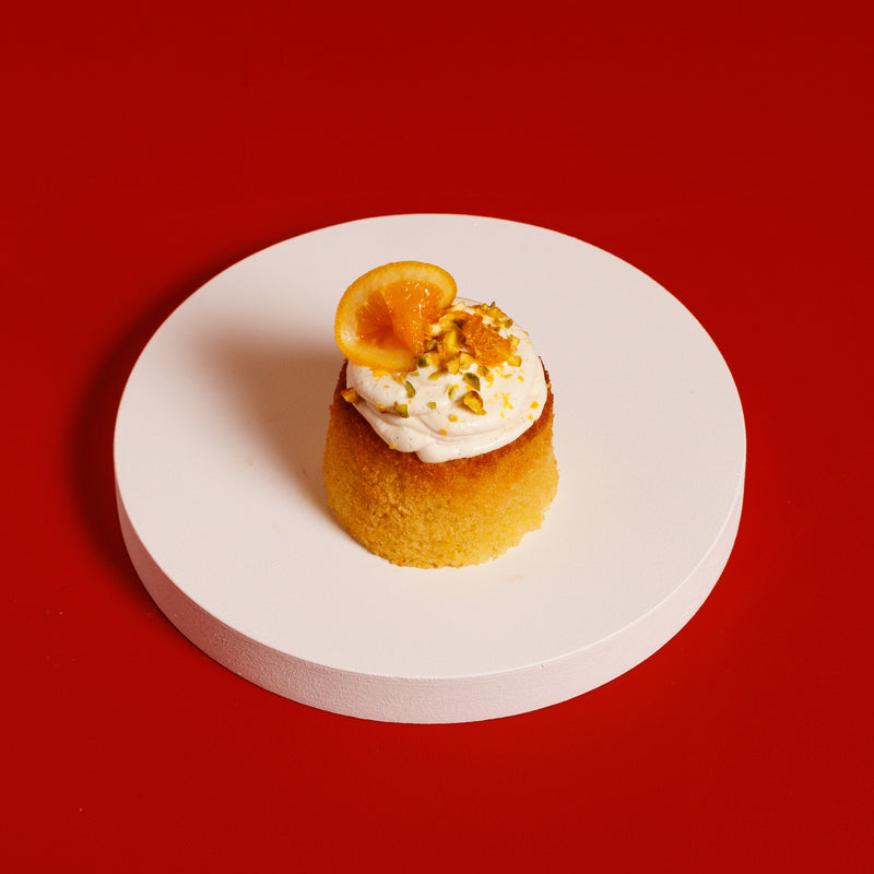Mini Orange Blossom & Honey Labneh Almond Cake