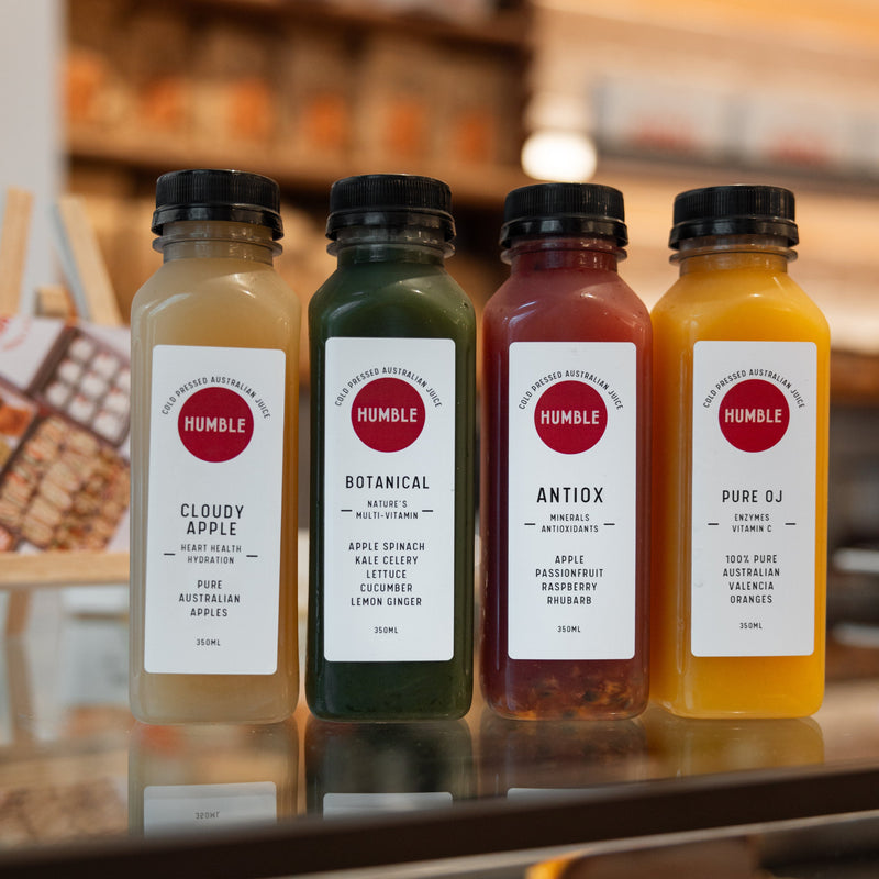 Cold Pressed Juices - Humble Bakery Catering