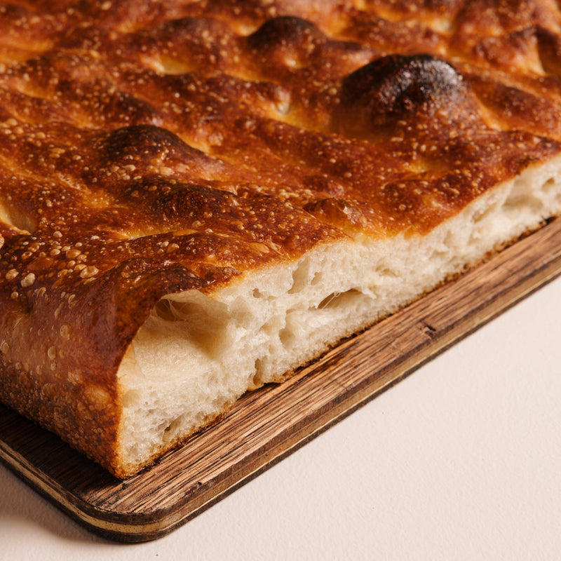 Order a half or whole slab of Focaccia HUMBLE