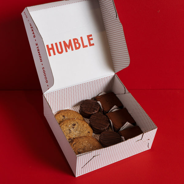 A box of all our best chocolate treats